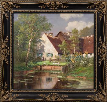 ALOIS ARNEGGER, oil on canvas. Signed.