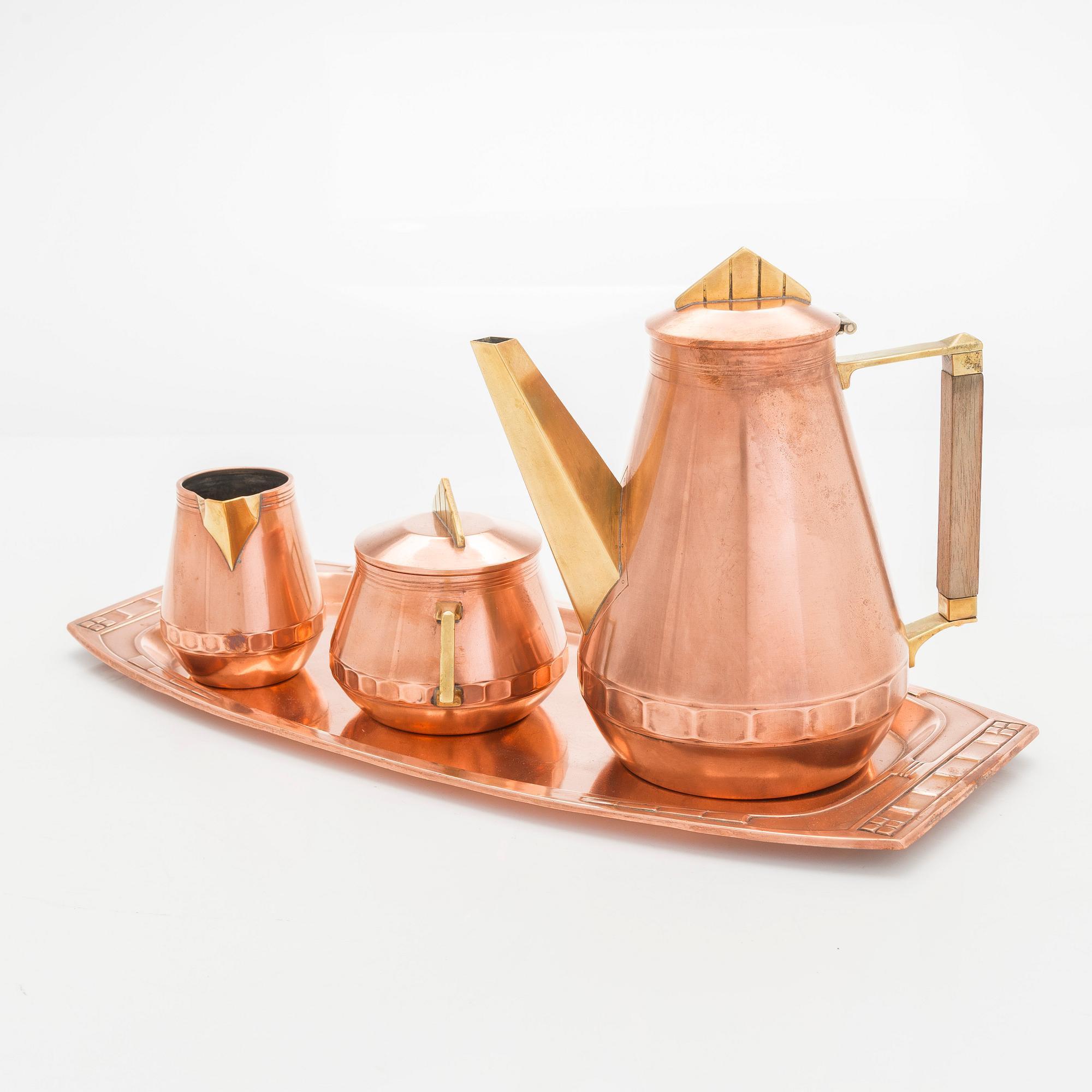 An early 20th century  4-piece coffee set.