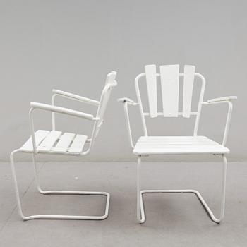 TRÄDGÅRDSGRUPP, 5 delar, 1950-tal.