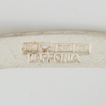 Lapponia, necklace and brooch, sterling silver, Finland 1989.