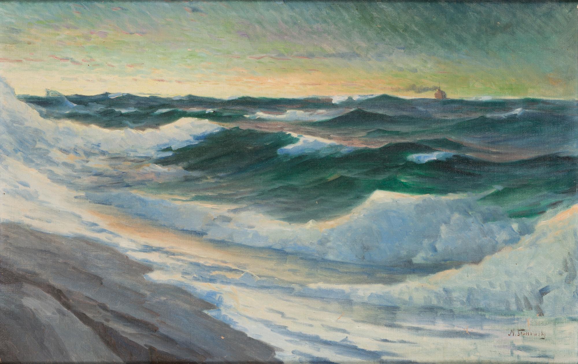 Mikael Stanowsky, oil on board, signed.