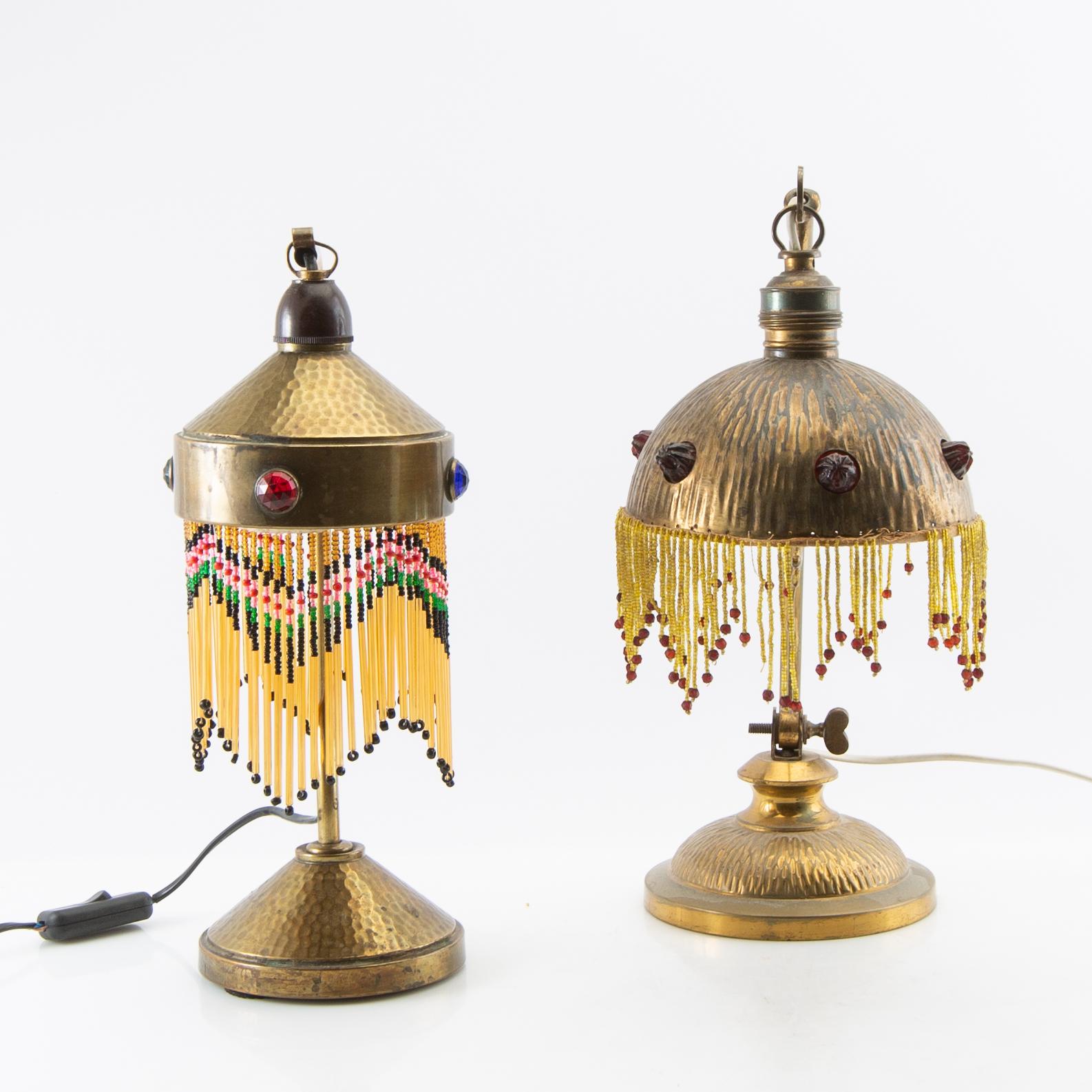 Bordslampor 2 st Jugend tidigt 1900-tal.