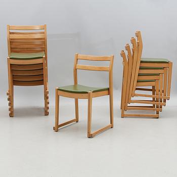 STOLAR, 10 st, C-E Ekström, Alb. Johansson & söner, Hyssna, 1900-talets andra hälft.