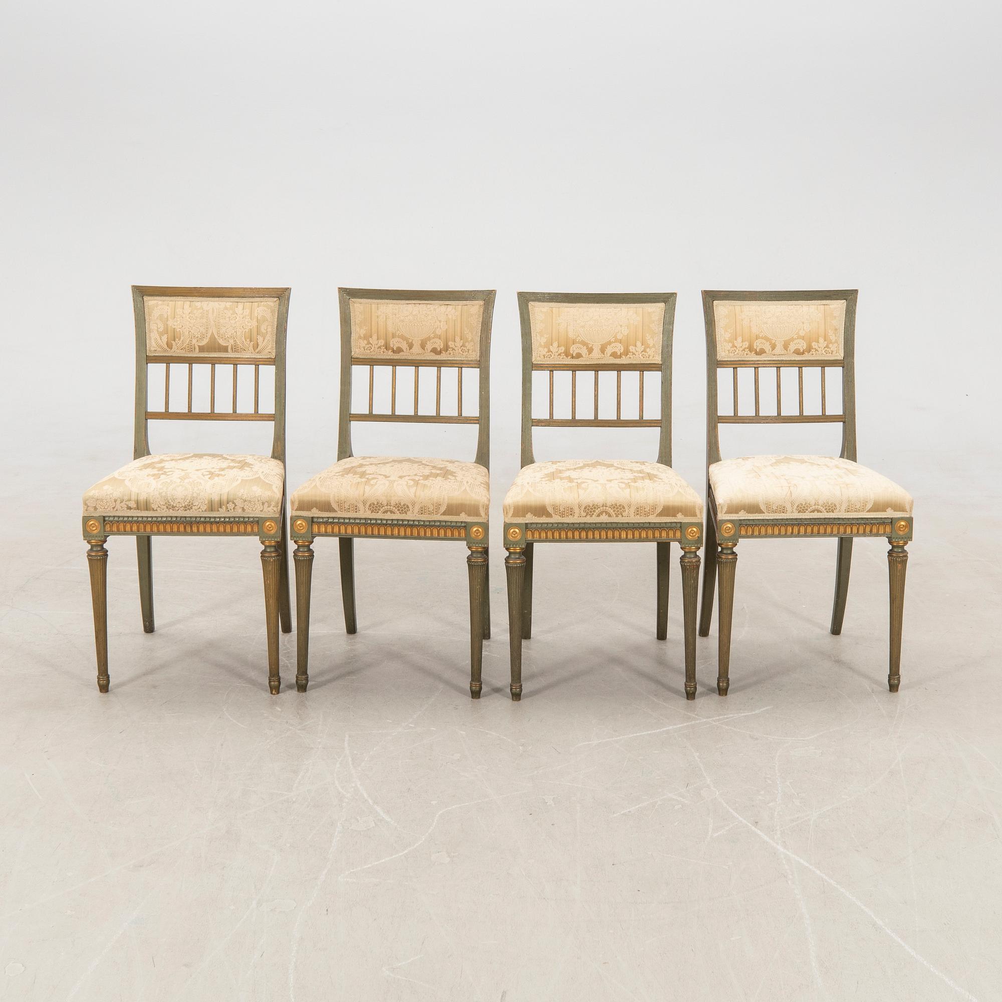 Sofa and four chairs in Neoclassical style, early 20th century.