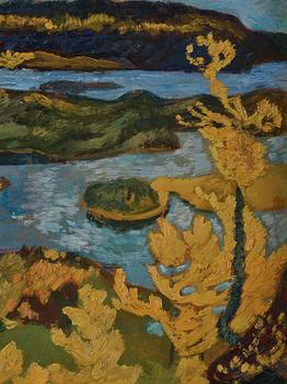 Helmer Osslund, "Höst vid Ångermanälven" (Autumn by the Ångerman).