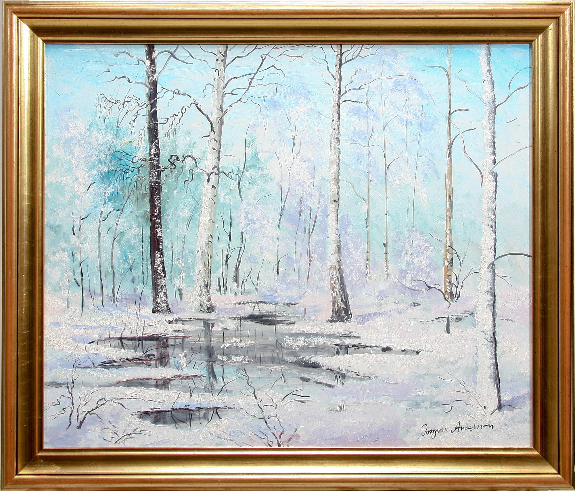 INGVAR ANDERSSON, olja på pannå. Sign.
