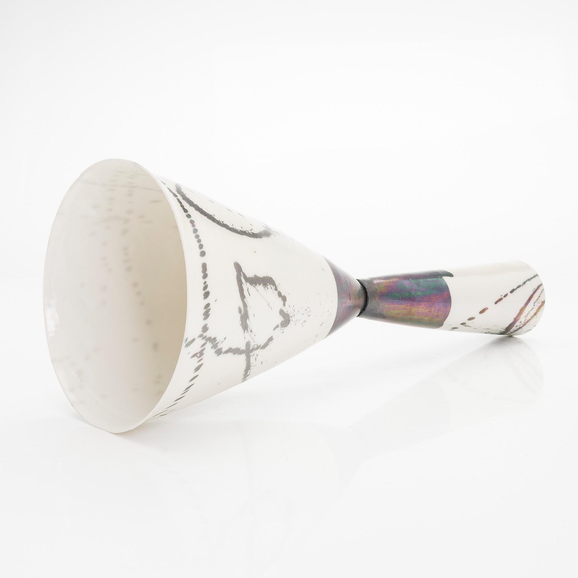 Inkeri Leivo, a ceramic vase, signed IL Arabia.