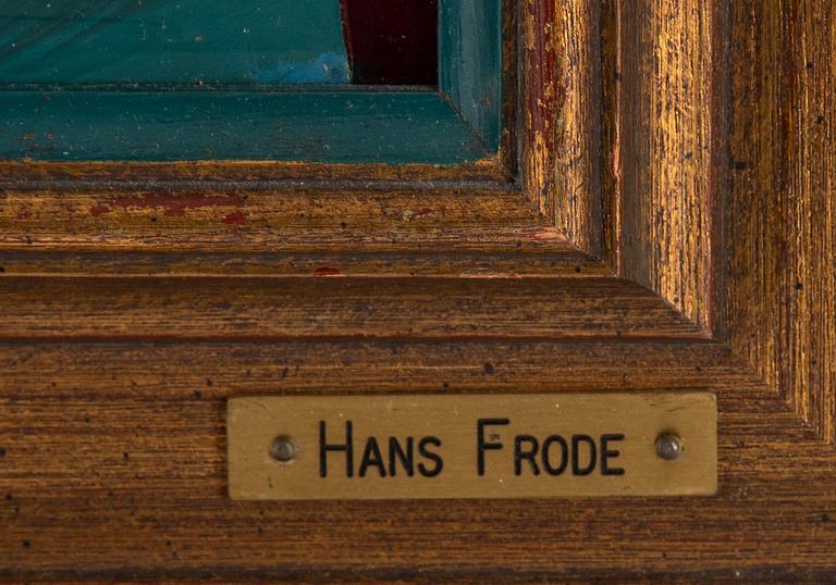 Hans Frode, blandteknik, signerad och daterad 1997 à tergo.