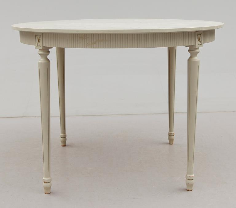 MATGRUPP, 7 delar, gustaviansk stil, 1900-talets andra hälft.