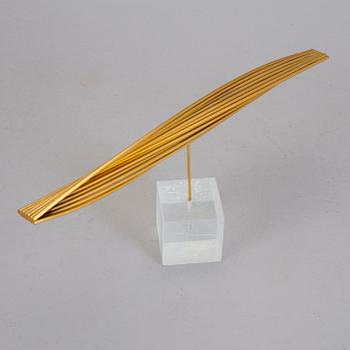 ARNE JONES, skulptur, mässing, signerad och daterad-70. Sannolikt numrerad 2/4.