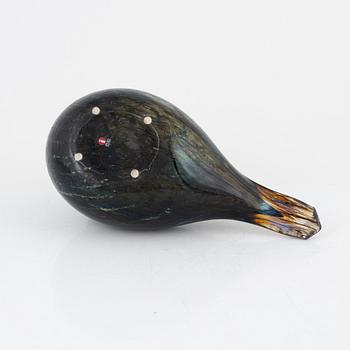 Oiva Toikka, glasfågel, signerad Nuutajärvi  Iittala, Finland.