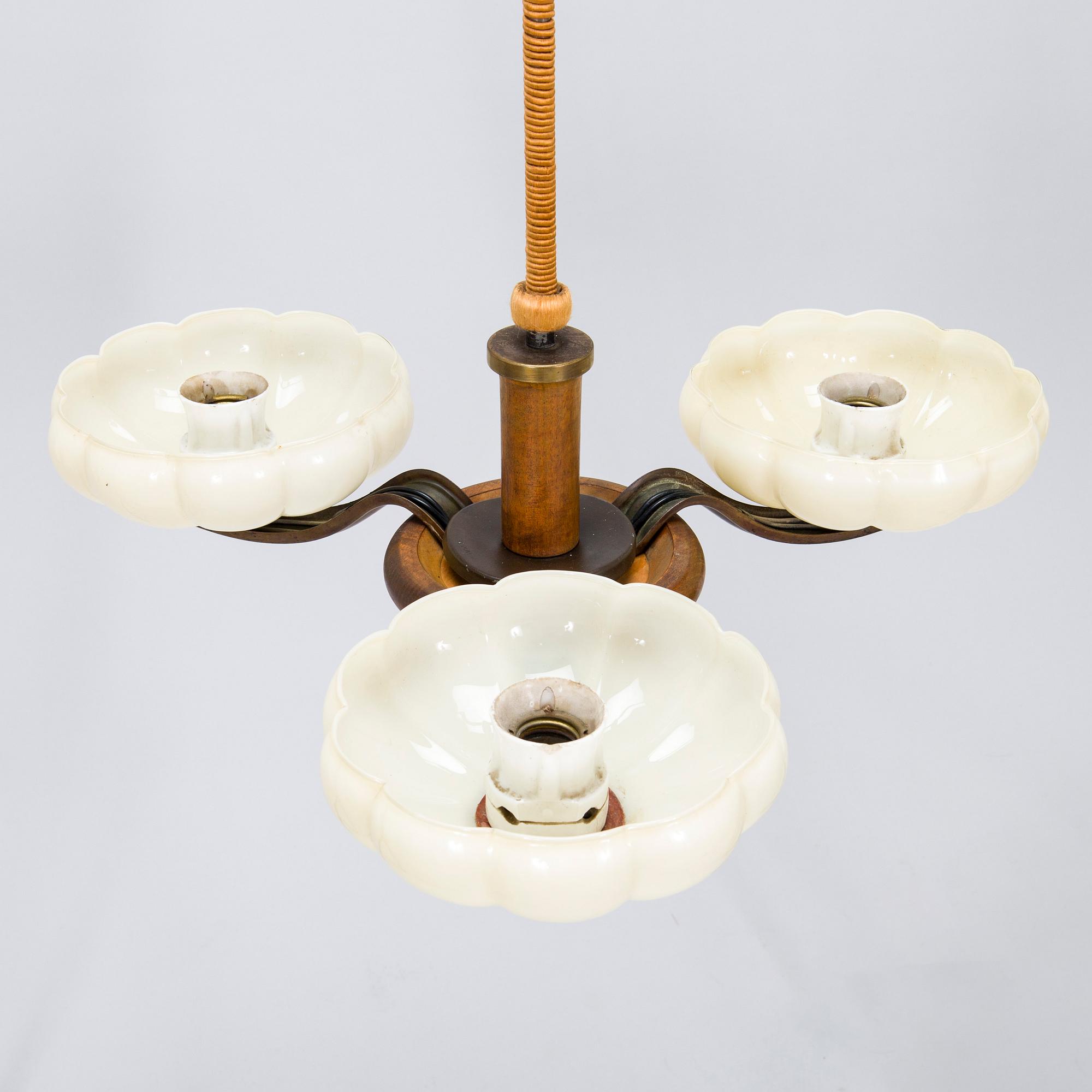 Paavo Tynell, taklampa, modell 1255/3, Taito 1930-tal.