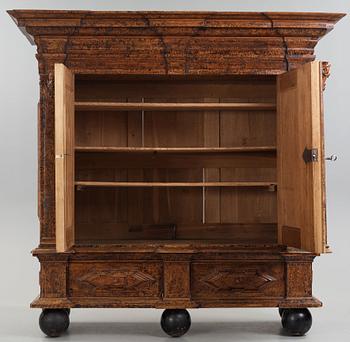 A Swedish 18th century Baroque cupboard.