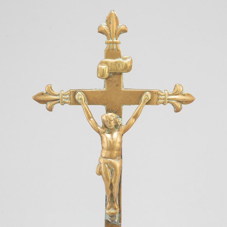 KRUCIFIX, brons, 1700-tal.