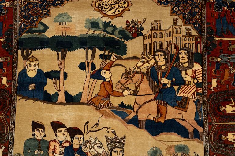 Matta, Antik Keshan, sk Motachem, ca 197 x 143 cm.