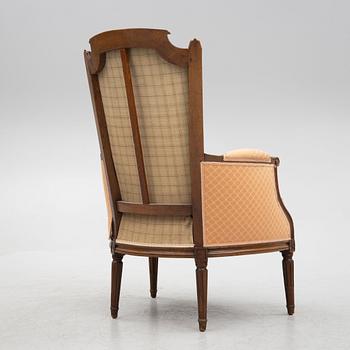 Bergère, Louis XVI, probably by Martin Jullien, master in Paris 1777.