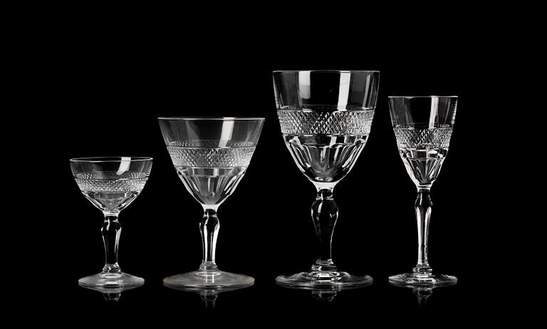 GLASSERVIS, 48 delar, "Rio", Edvard Hald, Orrefors.