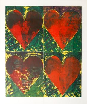 JIM DINE, etching, aquatint and carborundum in colours, signed, numbered 44/70 and dated 1982.