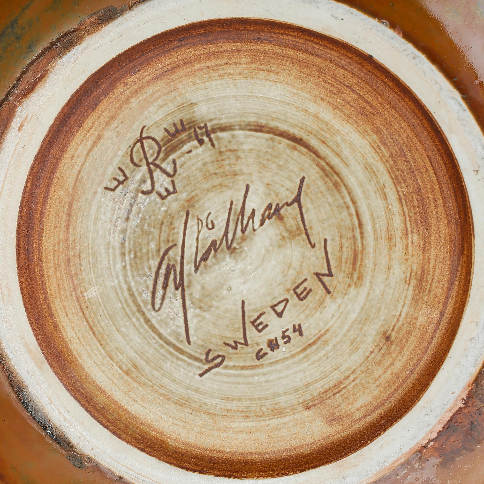 SKÅL, Carl-Harry Stålhane, Rörstrand 1967, stengods. Unikat.