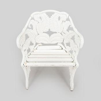 Trädgårdsstol, "Ormbunke", Melins Anderstorp, 1900-talets andra hälft.