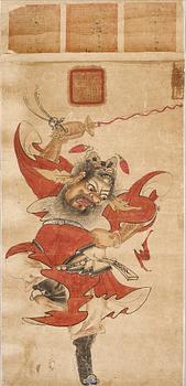 MÅLNING, Kina, troligen 1800-tal.