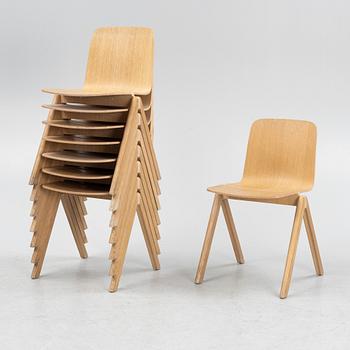 Ronan & Erwan Bouroullec, a set of eight 'Copenhague CPH- chairs from Hay, Denmark.