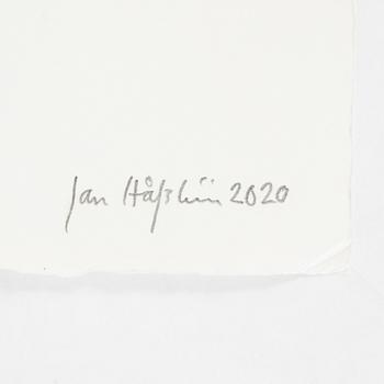 Jan Håfström, färgetsning, 2020, signerad 3/50.