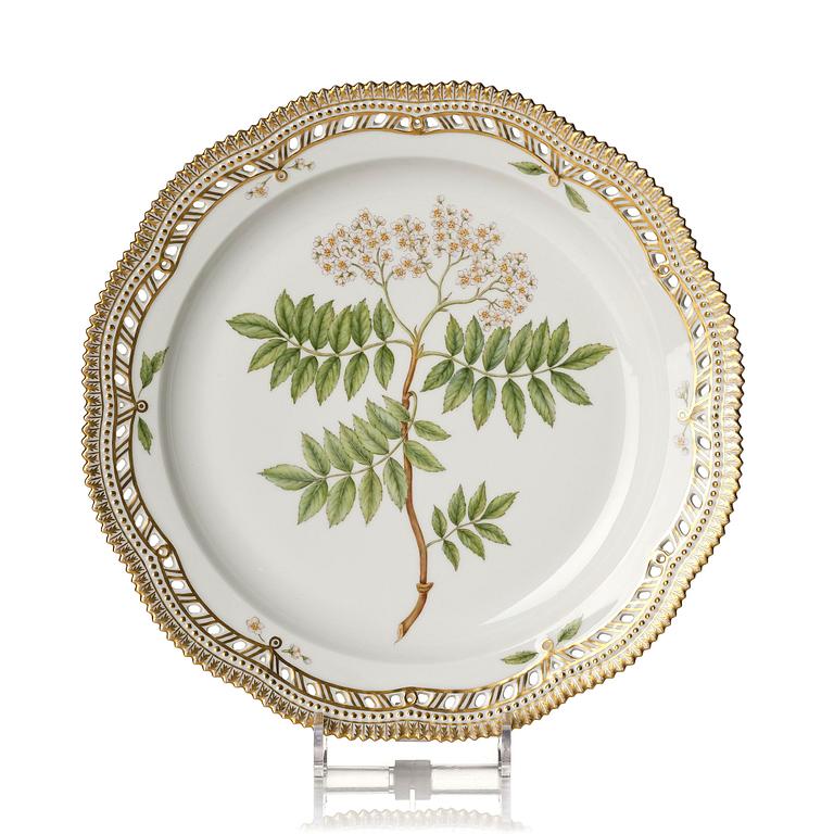 A Royal Copenhagen 'Flora Danica' dish, Denmark, 2000-2004.