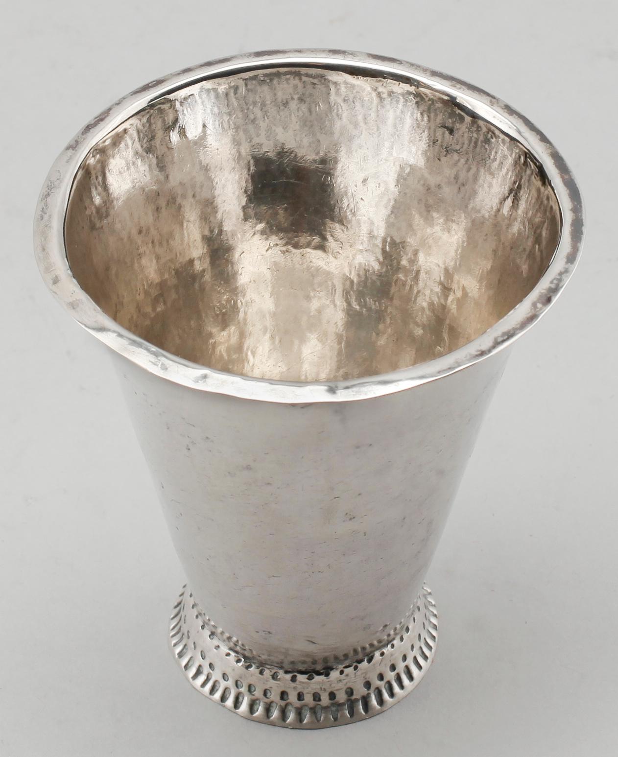 BÄGARE, silver, Sven Nyberg, Varberg 1794. Vikt ca 39 gram.