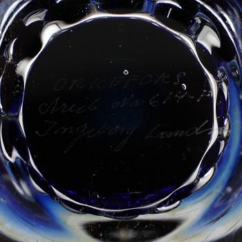 VAS, glas Ariel Ingeborg Lundin Orrefors 1971.