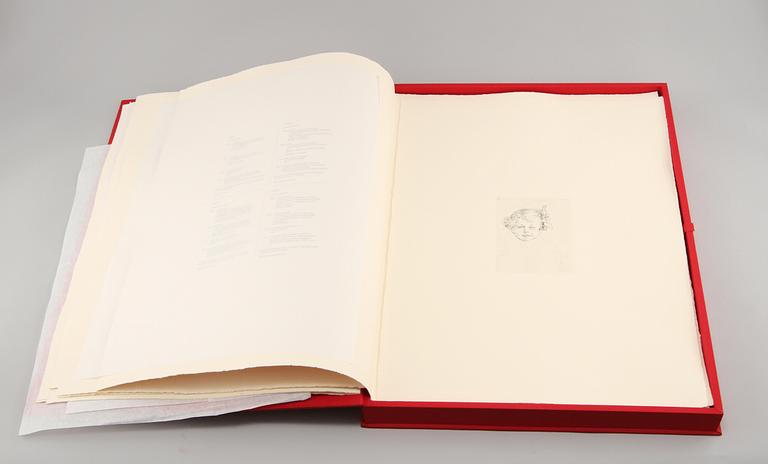 CARL LARSSON, efter, etsningar, 6 st, osignerade, tryckta 1983, från originalplåtar, numrerade HC av 360-upplaga.