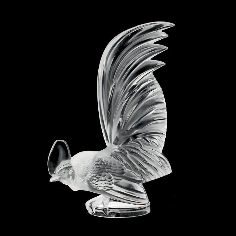 FIGURIN, glas, Lalique, 1900-talets andra hälft.