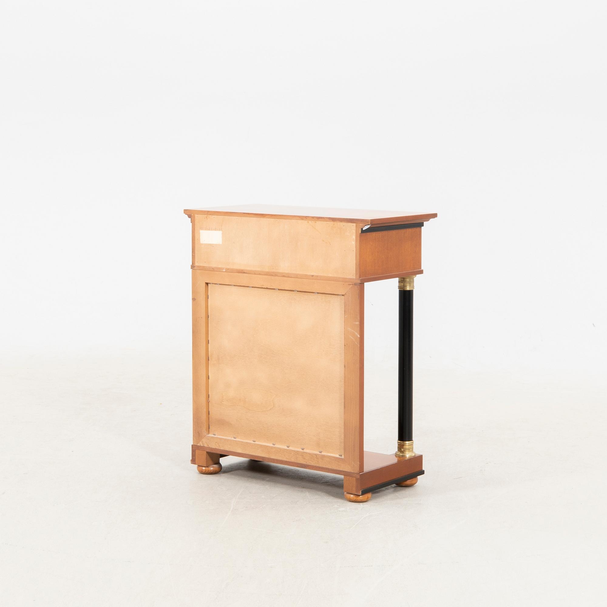 Empire-style mirror and console table, second half of the 20th century.