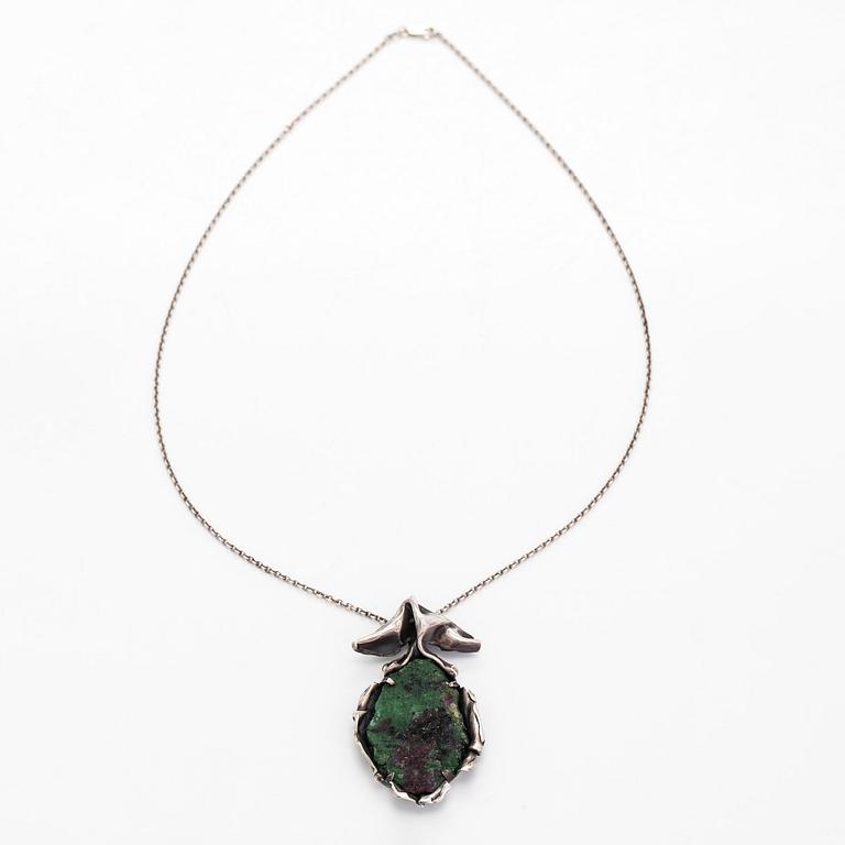 Reino Saastamoinen, hänge, zoisit, silver, 1975.