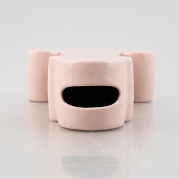 Ettore Sottsass, a "Shiva" glazed ceramic vase, B.D. Barcelona, post 1973.