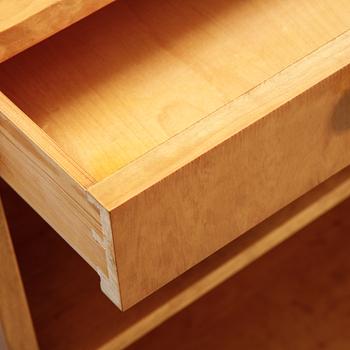 A birch tree book case, mid 20th Century.