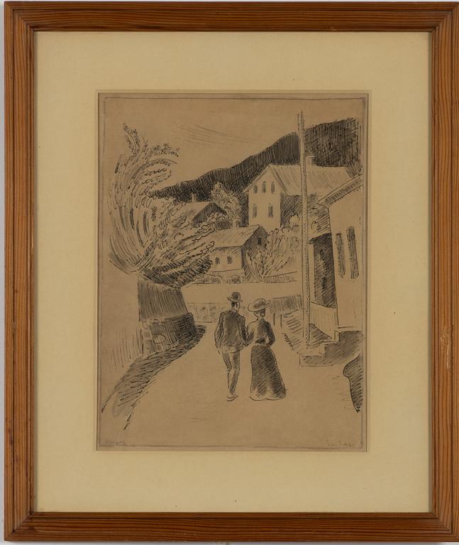 Gösta Sandels, Flanerande par.