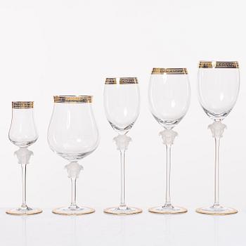 Versace, an 18 piece 'Medusa' glass service, Rosenthal, Germany.