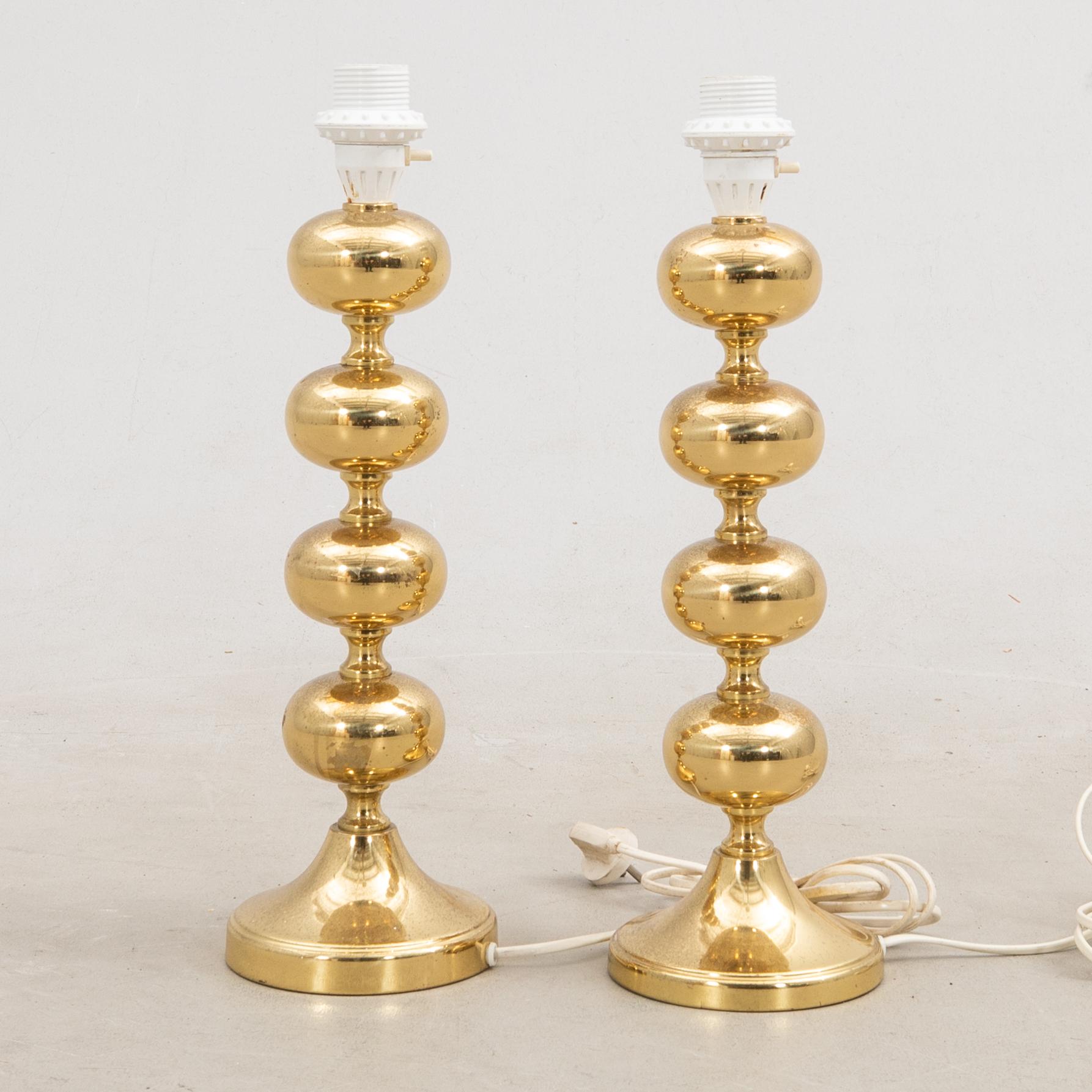 Bordslampor ett par Nafa sent 1900-tal.