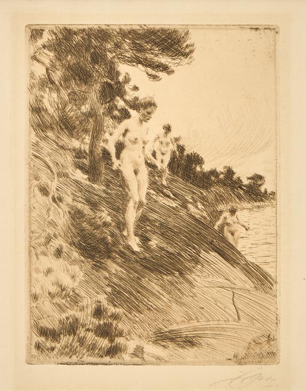 Anders Zorn, "Skrämda"".
