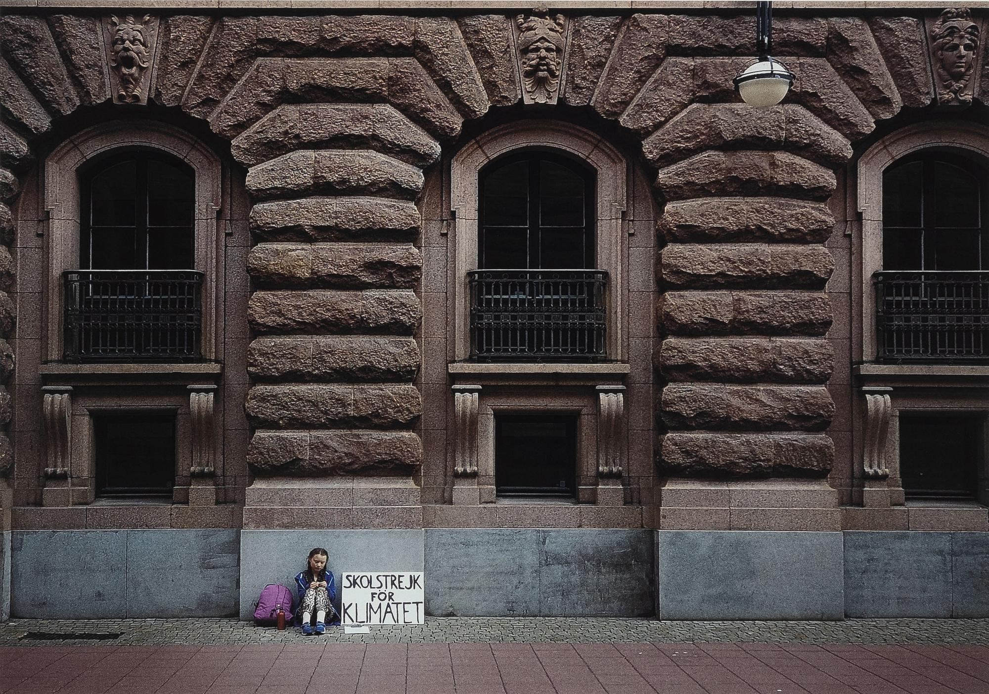 Adam Karls Johansson, "Greta Thunberg", 2018.