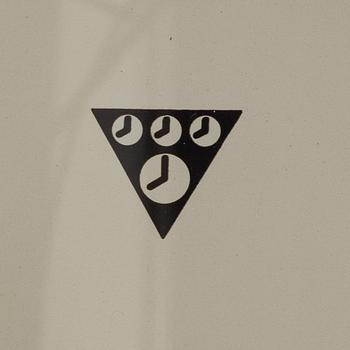 VÄGGKLOCKA, Pragotron, Tjeckoslovakien, 1900-talets andra hälft.