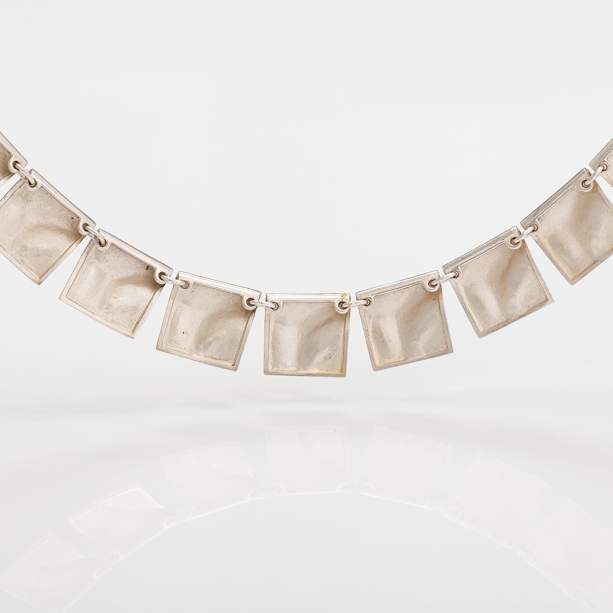 Björn Weckström, "Galactic peaks", a sterling silver necklace. Lapponia 1974.