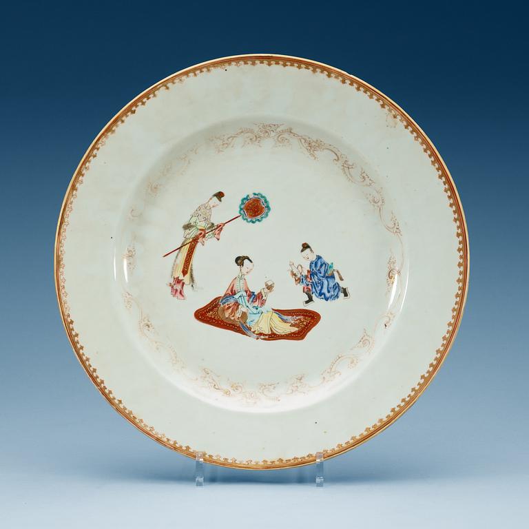FAT, kompaniporslin. Qing dynastin, Qianlong (1736-95).