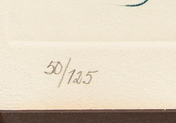 Salvador Dalí, etching and dry needle in color, 5 pcs, signed and numbered.