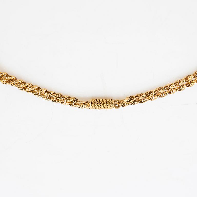 Halsband Cordell-länk 18K guld, sannolikt Åbo Finland 1882-1905.