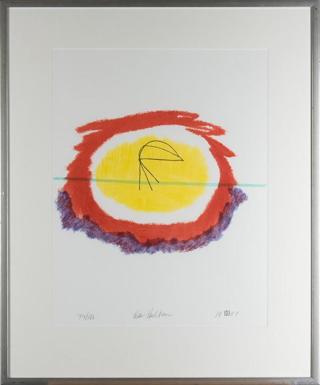 KARI HUHTAMO, litografia, signeerattu, päivätty 1991 ja 74/180.