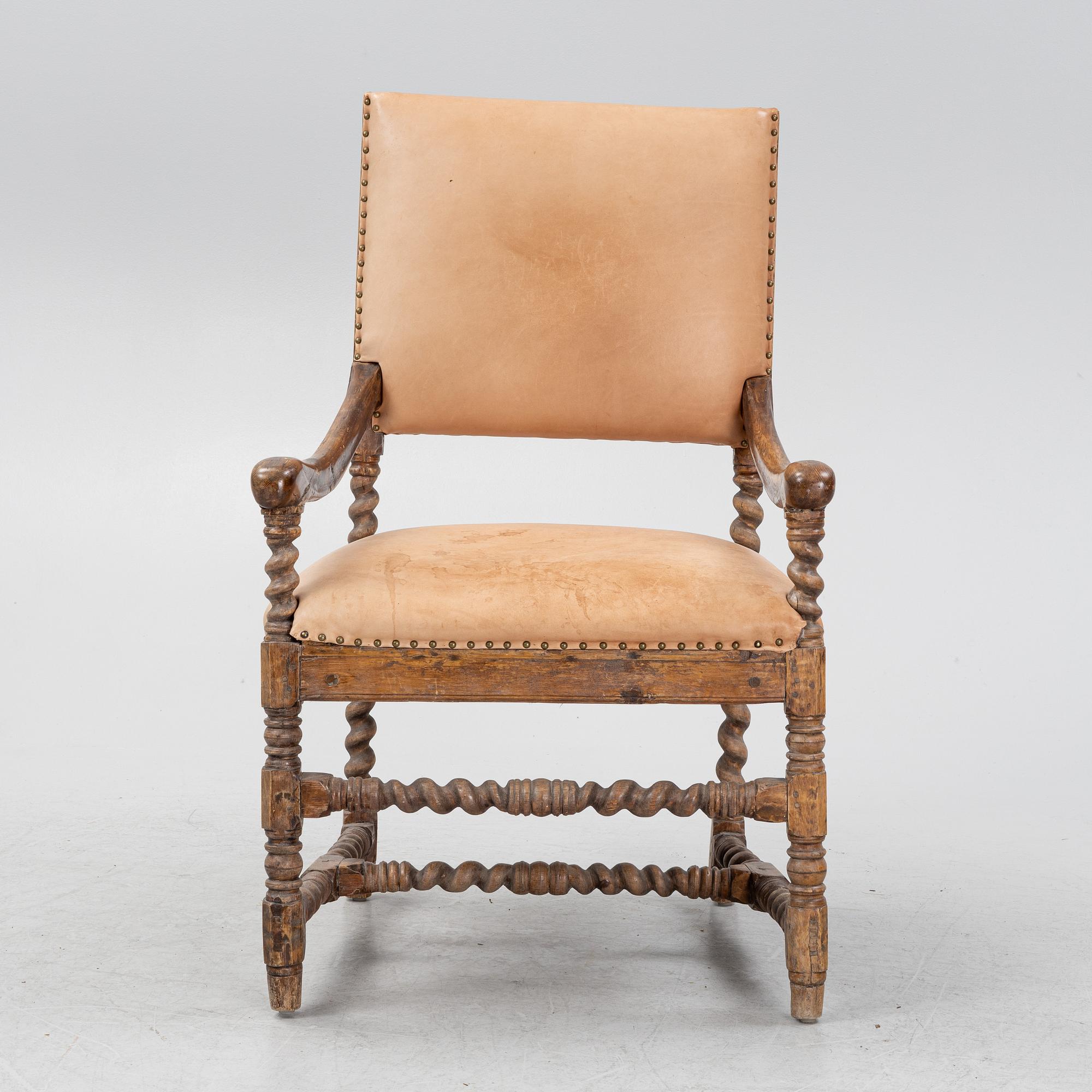 A Baroque chair, first half of the 18th Century.