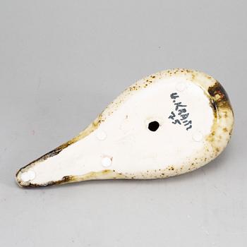 ULLA KRAITZ, stoneware sculpture, signed and dated -75.