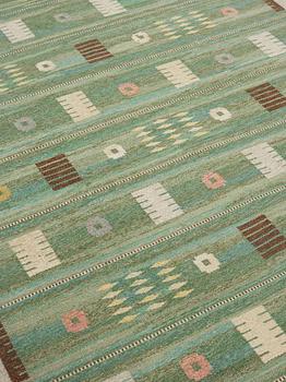 CARL DANGEL, a carpet, flat weave, signed CD, 302 x 200,5 cm, Sweden around mid 20th century.